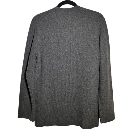 Theory Gray Button Detail Tunic Sweater Small - Picture 2 of 11